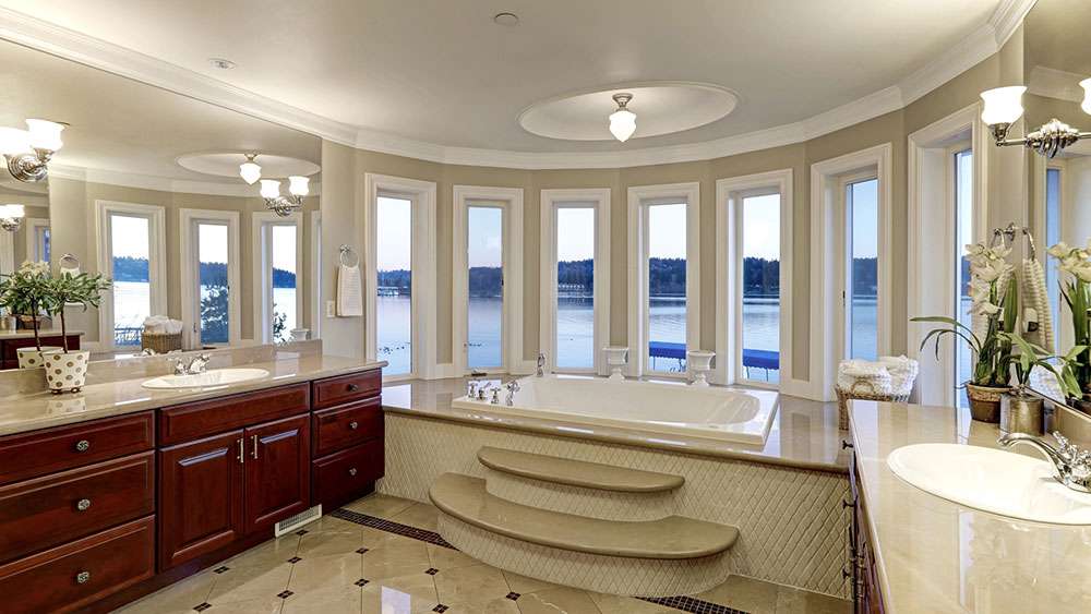 Newly remodeled luxurious master bath